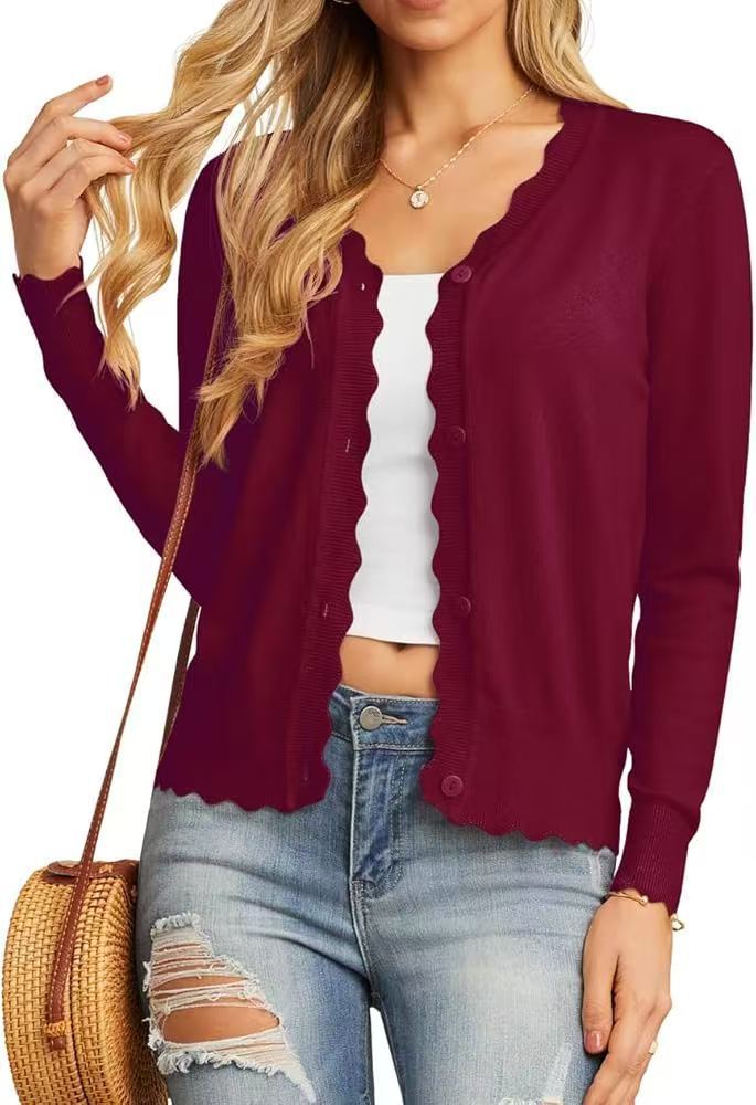 Fashion Short Knitted Cardigan Coat